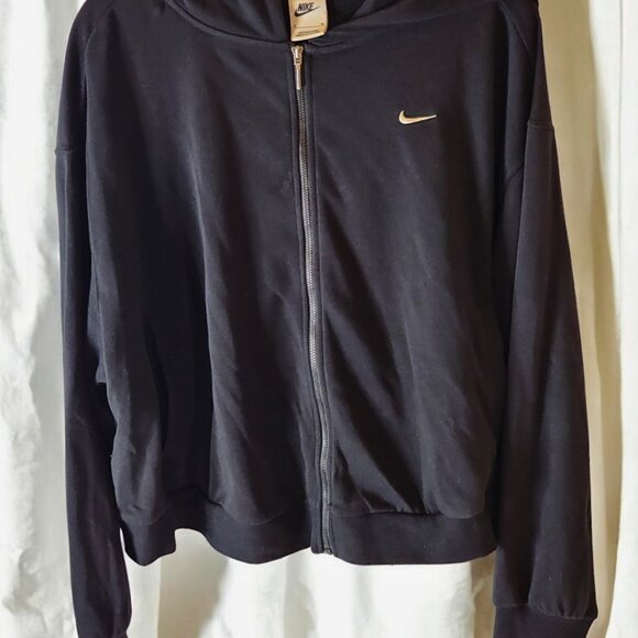 Nike Full Zip Hoodie Black Size 1X | Essential Activewear Sweatshirt - Picture 2 of 9